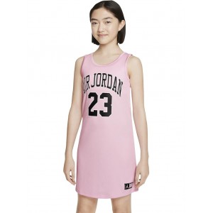 HBR Jersey Dress (Little Kids/Big Kids) Pink Foam