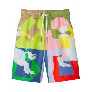 Burberry Kids Malcolm Geo Swim Shorts (Toddler/Little Kid/Big Kid)