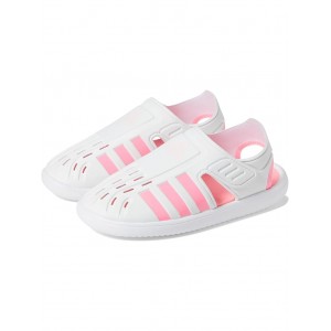 Summer Closed Toe Water Sandals (Toddler/Little Kid) White/Beam Pink/Clear Pink