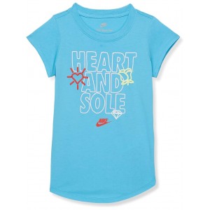 Heart and Sole Tee (Little Kids) Baltic Blue