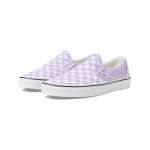 Classic Slip-On Color Theory Checkerboard Purple Heather