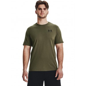 Sportstyle Left Chest Short Sleeve Marine OD Green/Black