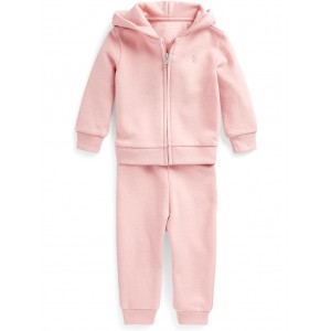 Polo Ralph Lauren Kids Fleece Full Zip Hoodie & Pants Set (Infant)