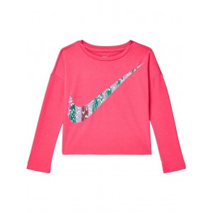 Iconclash Long Sleeve Tee (Toddler) Hyper Pink