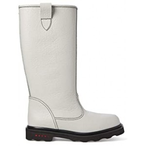 Pull-On Moto Boot Lily White
