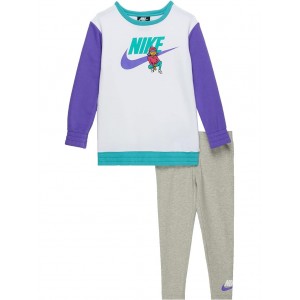 Nike Kids Crew Neck Sweatshirt and Leggings Set (Toddler/Little Kids)