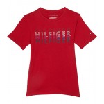 Hilfiger Layered Short Sleeve Graphic T-Shirt (Little Kids) Scarlet Sage