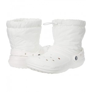 Classic Lined Neo Puff Boot White/White