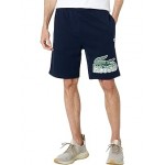 Regular Fit Graphic Shorts with Adjustable Waist Navy Blue