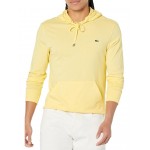 Long Sleeve Hoodie Jersey T-Shirt w/ Central Pocket Yellow