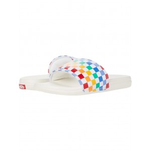 La Costa Slide-On (Little Kid) Checkerboard Rainbow/Marshmallow