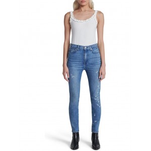 7 For All Mankind High-Waisted Ankle Skinny in Dulce
