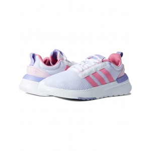 Racer TR21 Running Shoes (Little Kid/Big Kid) White/Rose Tone/Clear Pink