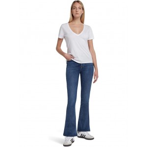 7 For All Mankind Ultra High-Rise Skinny Boot Tailorless in Blue Star