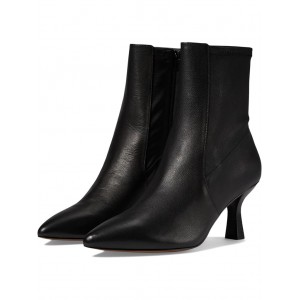 The Justine Ankle Boot in Leather True Black