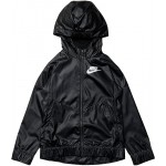 Windrunner Jacket (Little Kids/Big Kids) Black/Black/White