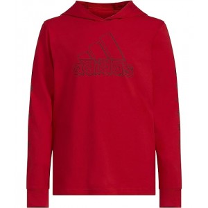 Pro Lineage Hooded Tee (Toddler/Little Kids) Red