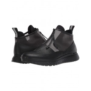 ST.1 Mid Cut Zip Sneaker Black/Titanium