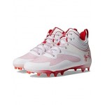 Command MC Mid Lacrosse Cleat White/Red/Red
