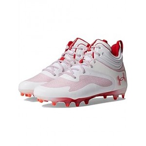 Command MC Mid Lacrosse Cleat White/Red/Red
