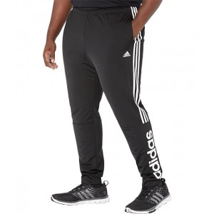 Big & Tall Essentials Tricot 3-Stripes Linear Track Pants Black