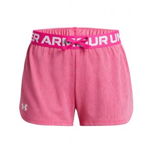 Play Up Twist Shorts (Big Kids) Rebel Pink/White