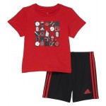Tee and Shorts Set (Infant) Bright Red