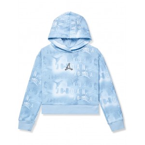 Essentials All Over Print Boxy Sweatshirt (Toddler/Little Kids) Ice Blue