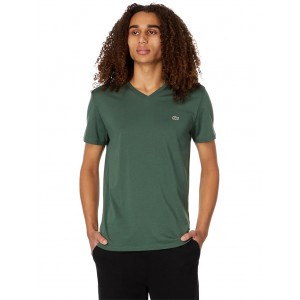 Short Sleeve V-Neck Pima Jersey T-Shirt Sequoia
