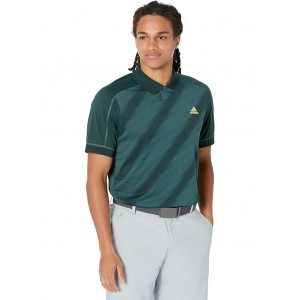Statement Printed Polo Shadow Green