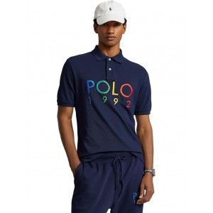 Classic Fit Polo 1992 Mesh Polo Shirt Navy