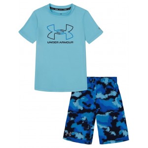 Under Armour Kids Under Armour Kids Dissolve Camo Shirt and Short Swim Set (Little Kid)