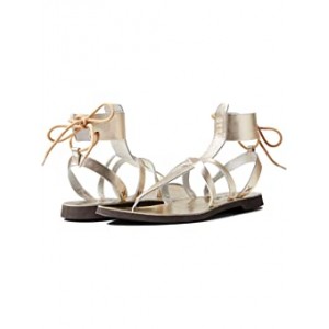 Vacation Day Wrap Sandal Vintage Gold Leather