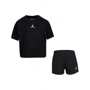 Jordan Essential Short Set (Little Kids) Black