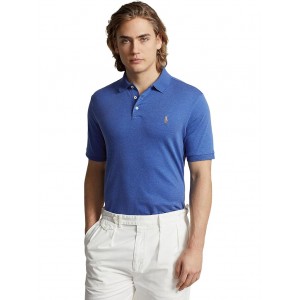 Classic Fit Soft Cotton Polo Shirt Sapphire Heather