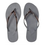 You Metallic Flip Flop Sandal Steel Grey/Metallic Graphite