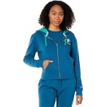 Campus French Terry Zip Hoodie Fresh Teal