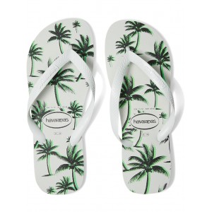 Aloha Flip Flop Sandal White/White/Green