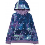 NSW Club Fleece Print Pullover Hoodie (Little Kids/Big Kids) Valerian Blue/Canyon Purple