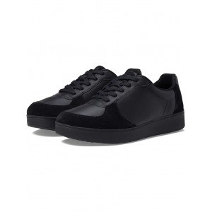 Rally Leather/Suede Panel Sneakers All Black