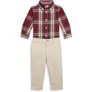 Polo Ralph Lauren Kids Oxford Shirt & Stretch Chino Pants Set (Infant)