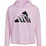 Long Sleeve Graphic Chi Hooded Tee (Toddler/Little Kids) Light Purple