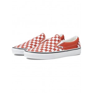Classic Slip-On Color Theory Checkerboard Burnt Ochre