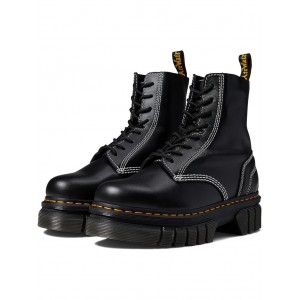 Audrick 8-Eye Quilted Boot Black Nappa Lux