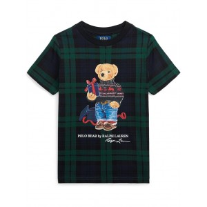 Polo Ralph Lauren Kids Polo Bear Plaid Cotton Jersey Tee (Toddler/Little Kids)