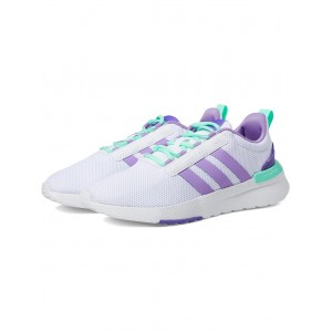 Racer TR21 Running Shoes (Little Kid/Big Kid) White/Violet Fusion/Pulse Mint