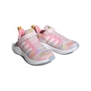 Adidas Kids Fortarun 2.0 Elastic Lace Sneakers (Little Kid/Big Kid) Clear Pink/White/Blue Dawn