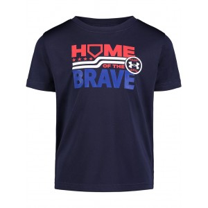 Home Of The Brave Short Sleeve Tee (Toddler) Midnight Navy