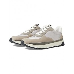 Kickoff Trainer Sneakers in Leather and (Re)sourced Nylon Stone Multi/Grey Neutral