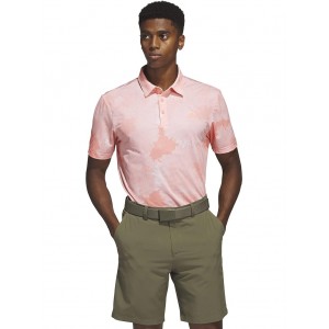 Flower Mesh Polo Coral Fusion